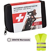 Golab Moto Primeros Auxilios – Pequeño y compacto Primeros Auxilios conforme a DIN 13167 Incluye Chaleco reflectante…